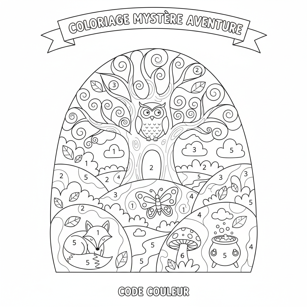 Coloriage coloriage mystere adulte 3