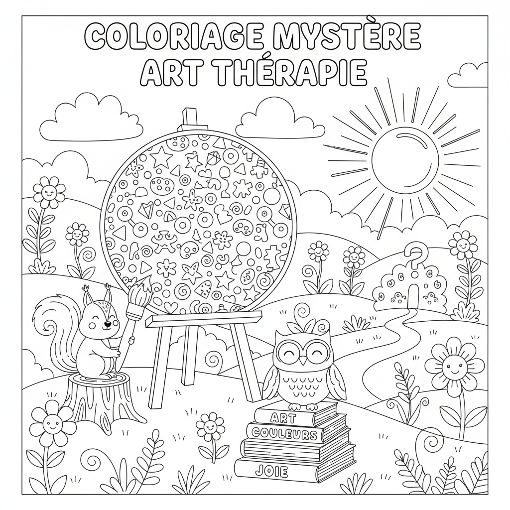 Coloriage coloriage mystere art therapie 3