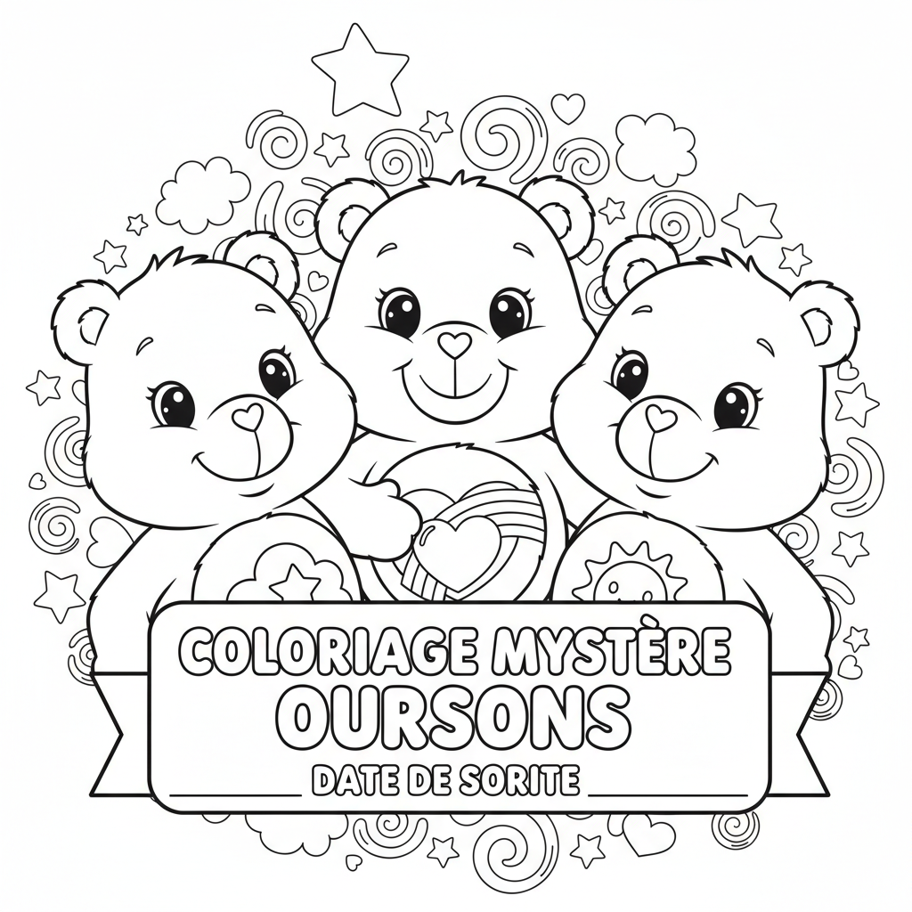 Coloriage coloriage mystere bisounours date de sortie 4