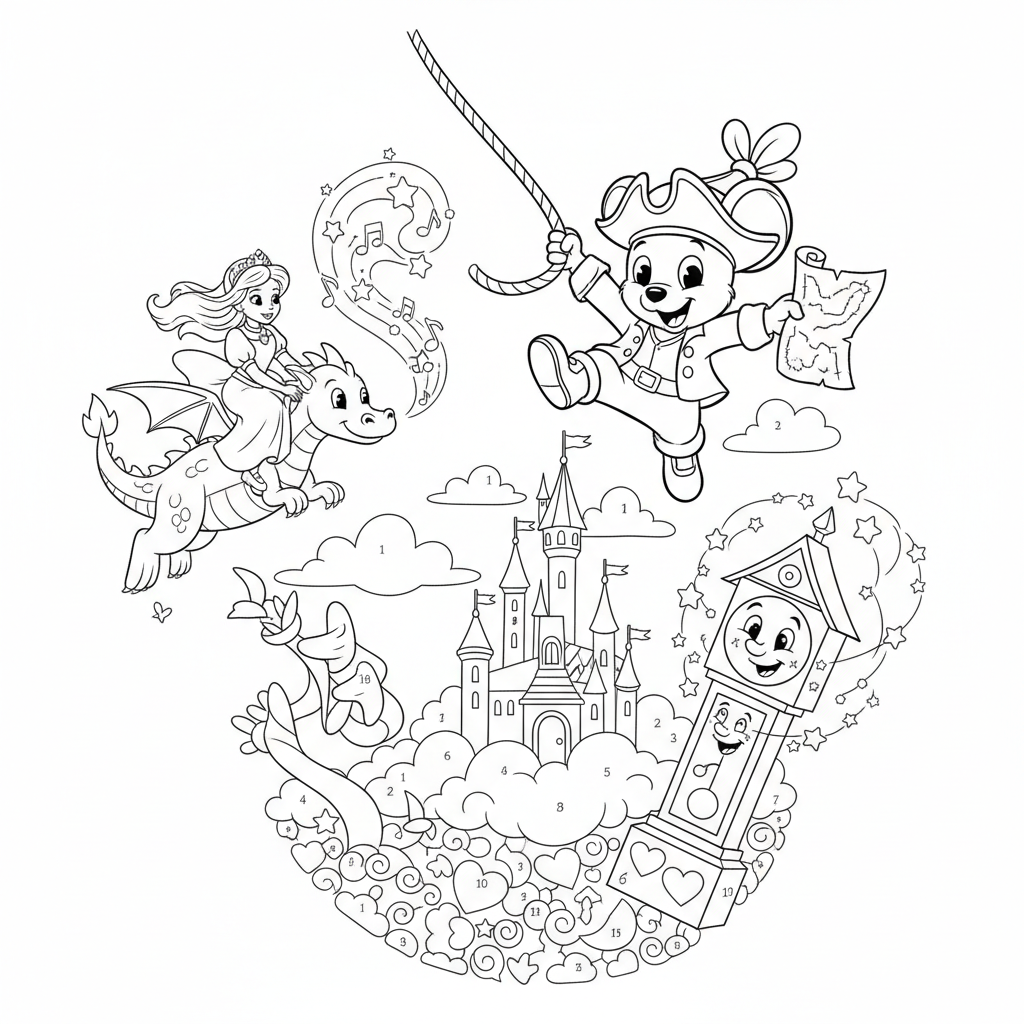 Coloriage coloriage mystere disney 5