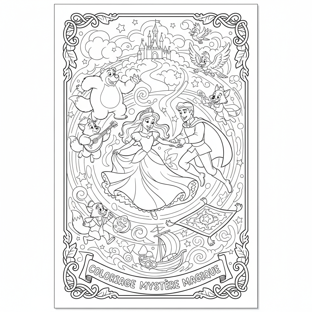 Coloriage coloriage mystere disney a imprimer 5