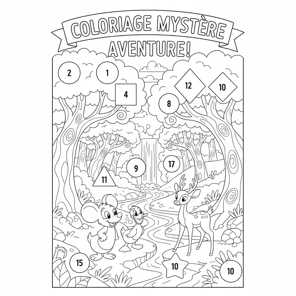 Coloriage coloriage mystere disney pdf 3