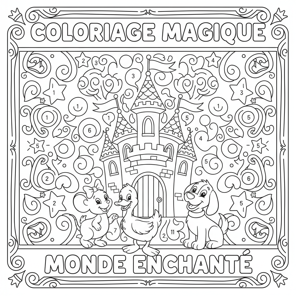 Coloriage coloriage mystere disney pdf gratuit 2