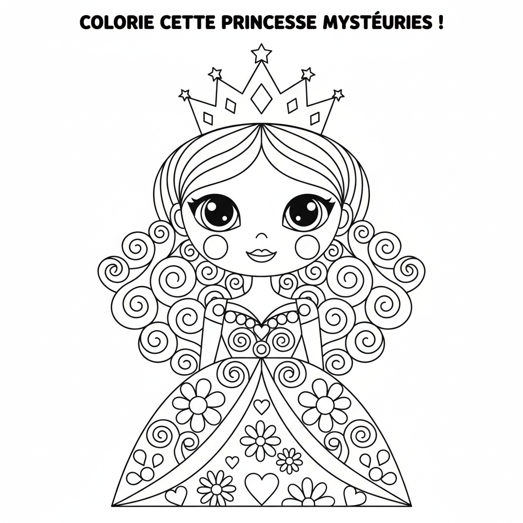 Coloriage Mystere Disney Portrait Gratuit à Imprimer