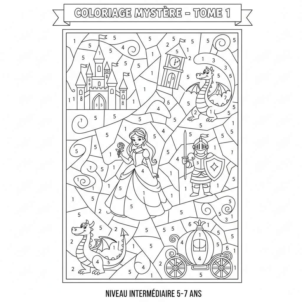 Coloriage coloriage mystère disney tome 1 2