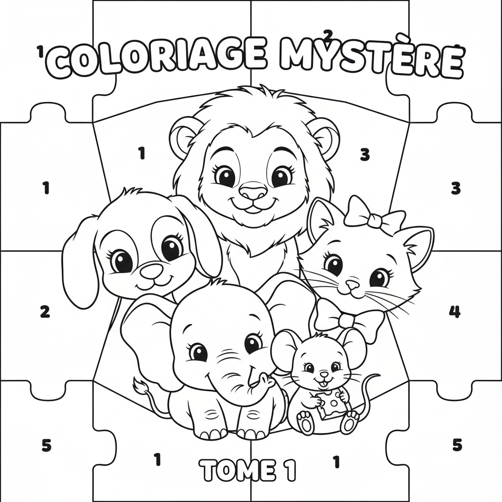Coloriage coloriage mystere disney tome 1 4