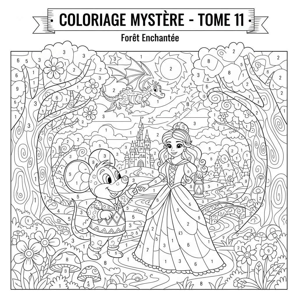 Coloriage coloriage mystère disney tome 11 pdf 3