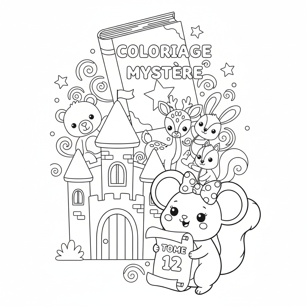 Coloriage Mystère Disney Tome 12 à Imprimer Gratuit