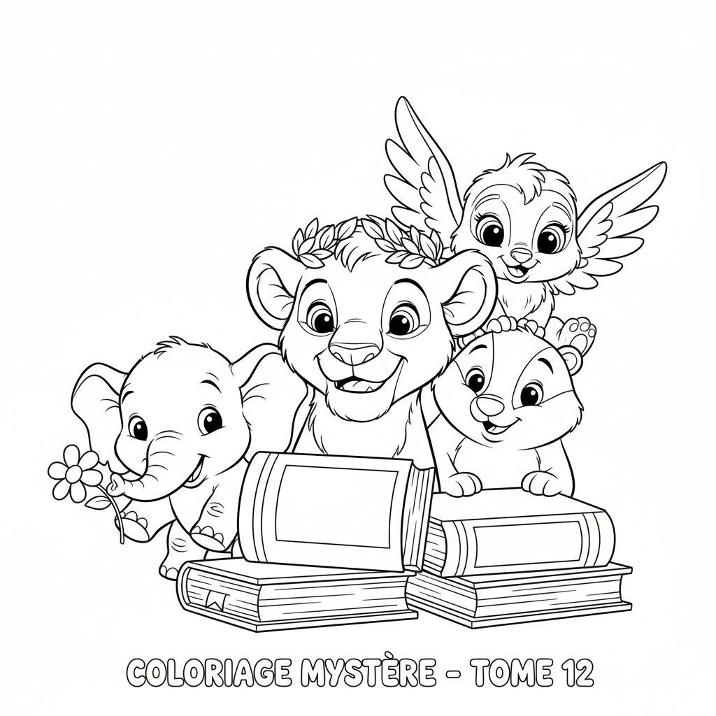 Coloriage coloriage mystère disney tome 12 4