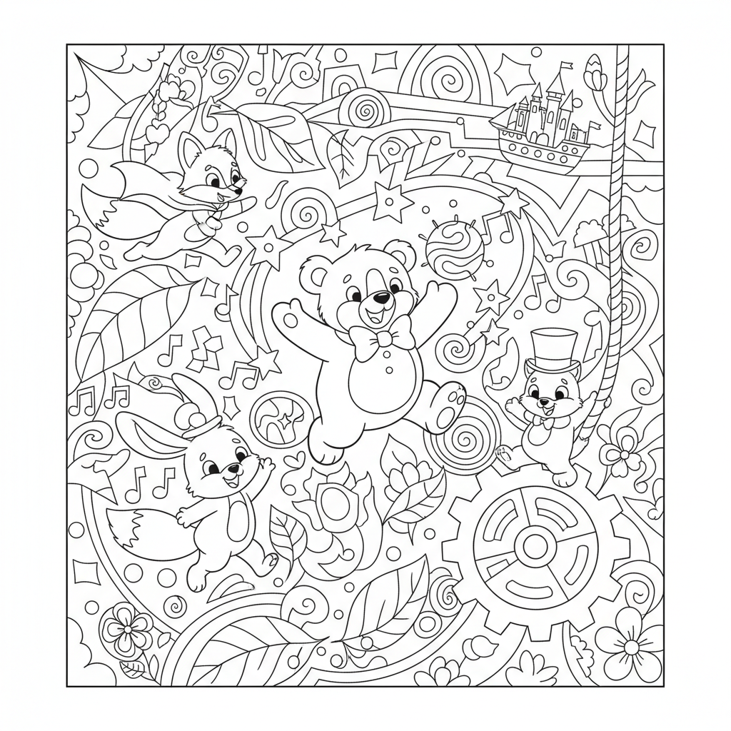 Coloriage coloriage mystère disney tome 4 5