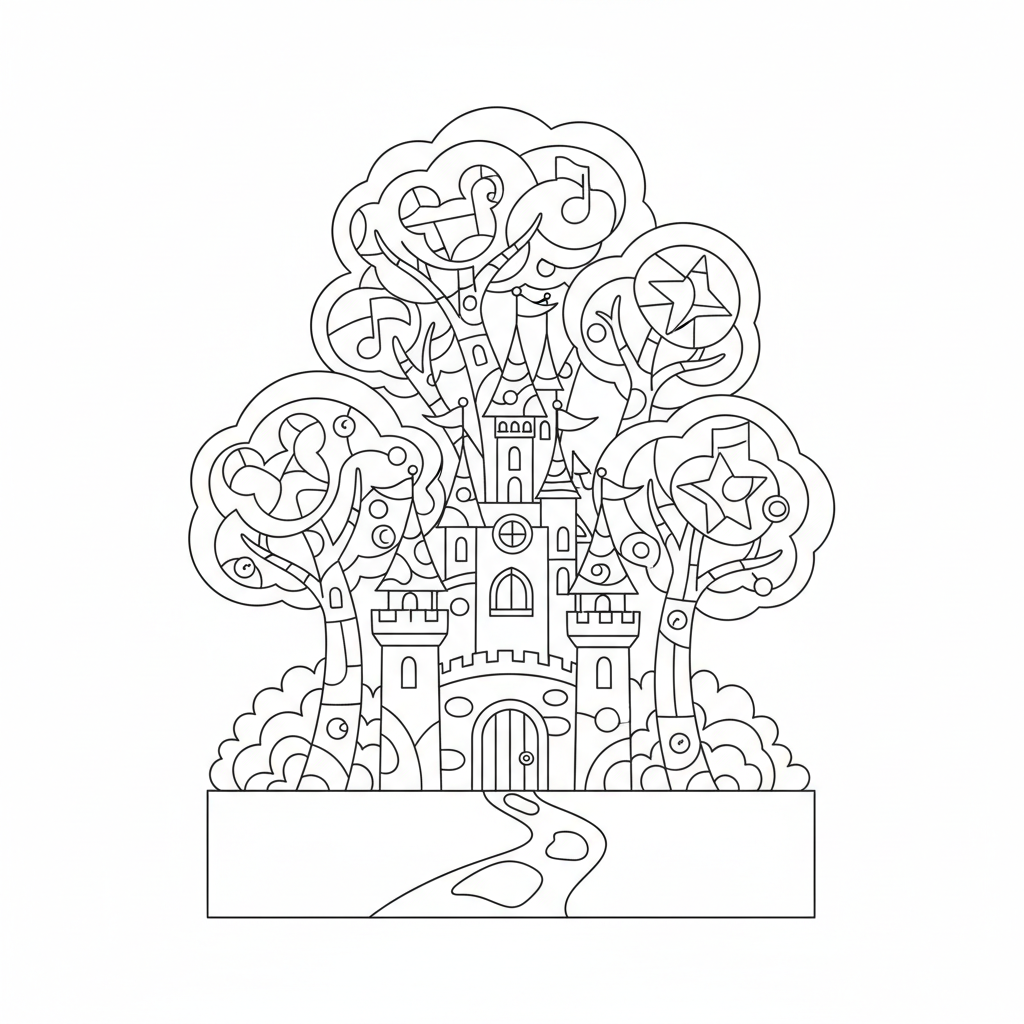 Coloriage coloriage mystere disney tome 4 2