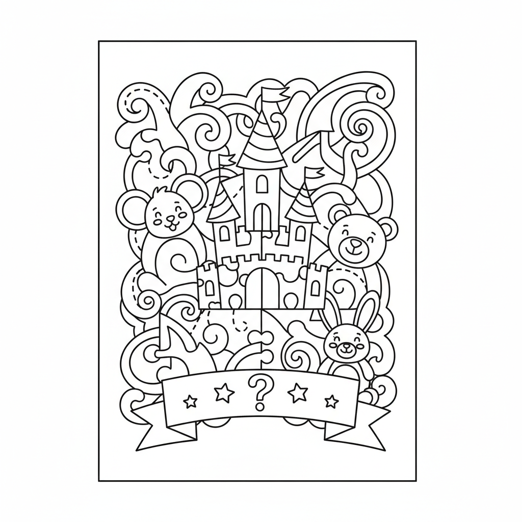 Coloriage Mystere Disney Trompe L'Oeil Gratuit à Imprimer
