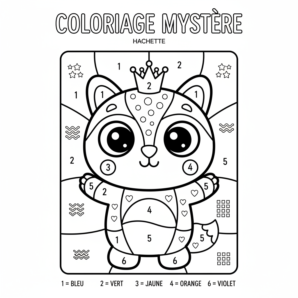 Coloriage coloriage mystere hachette 1