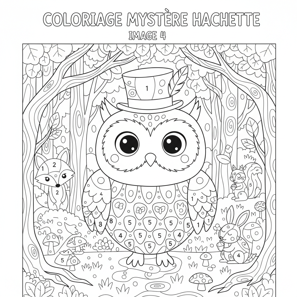 Coloriage coloriage mystere hachette 4