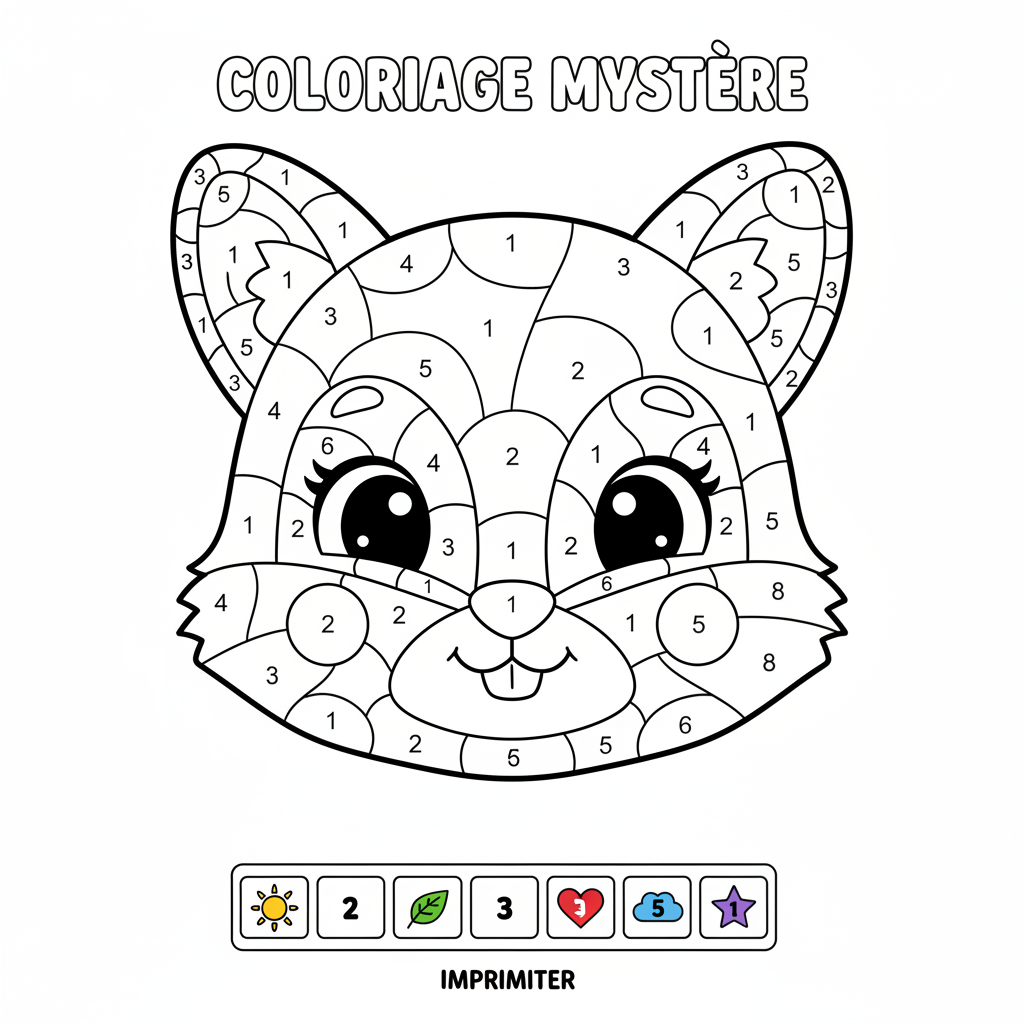 Coloriage coloriage mystere imprimer 4