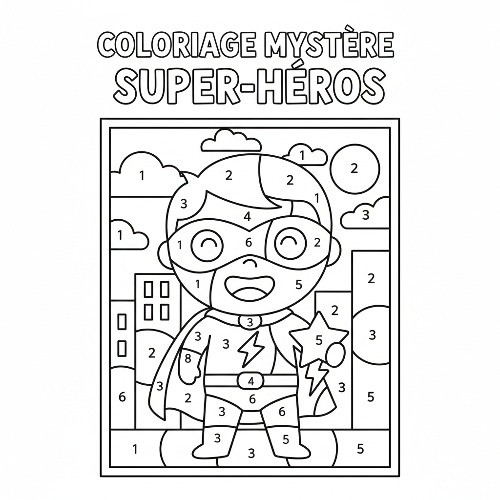 Coloriage Mystere Marvel Gratuit à Imprimer