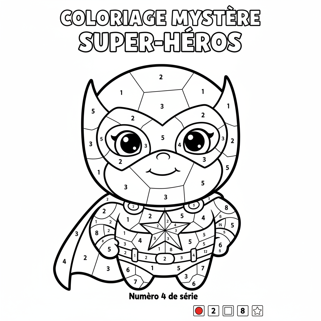 Coloriage coloriage mystere marvel 4