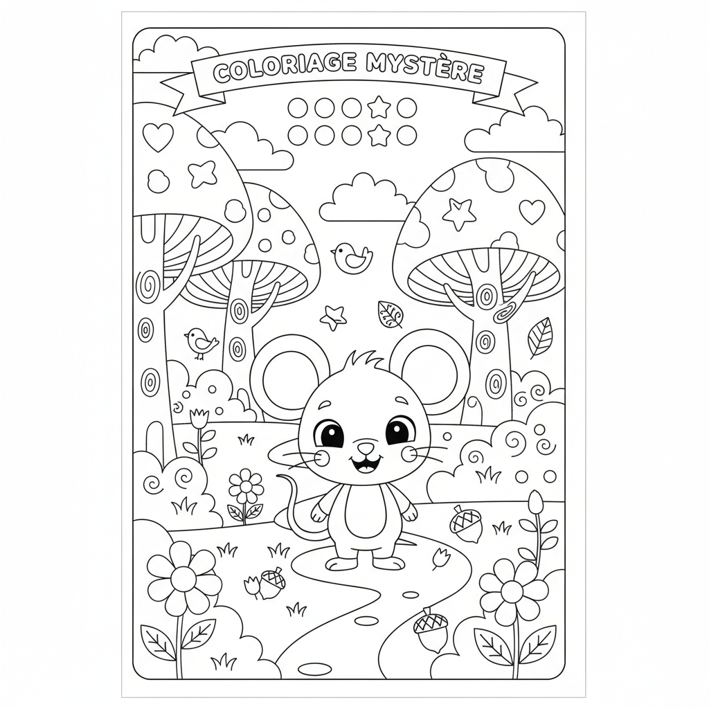 Coloriage coloriage mystere mickey 3