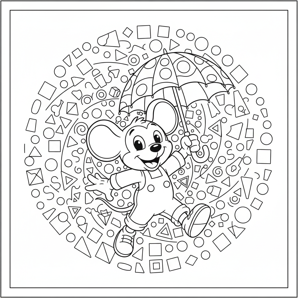 Coloriage coloriage mystere mickey 5