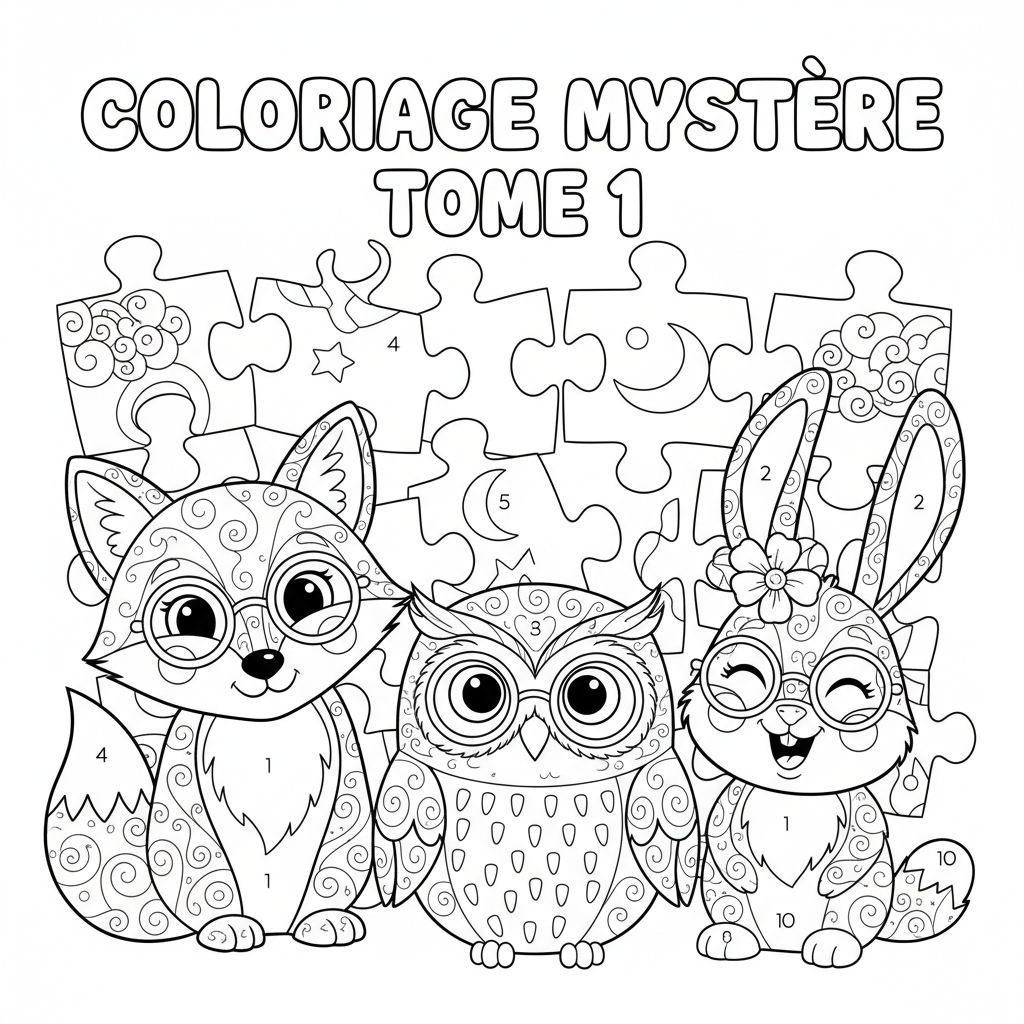 Coloriage coloriage mystere tome 1 4
