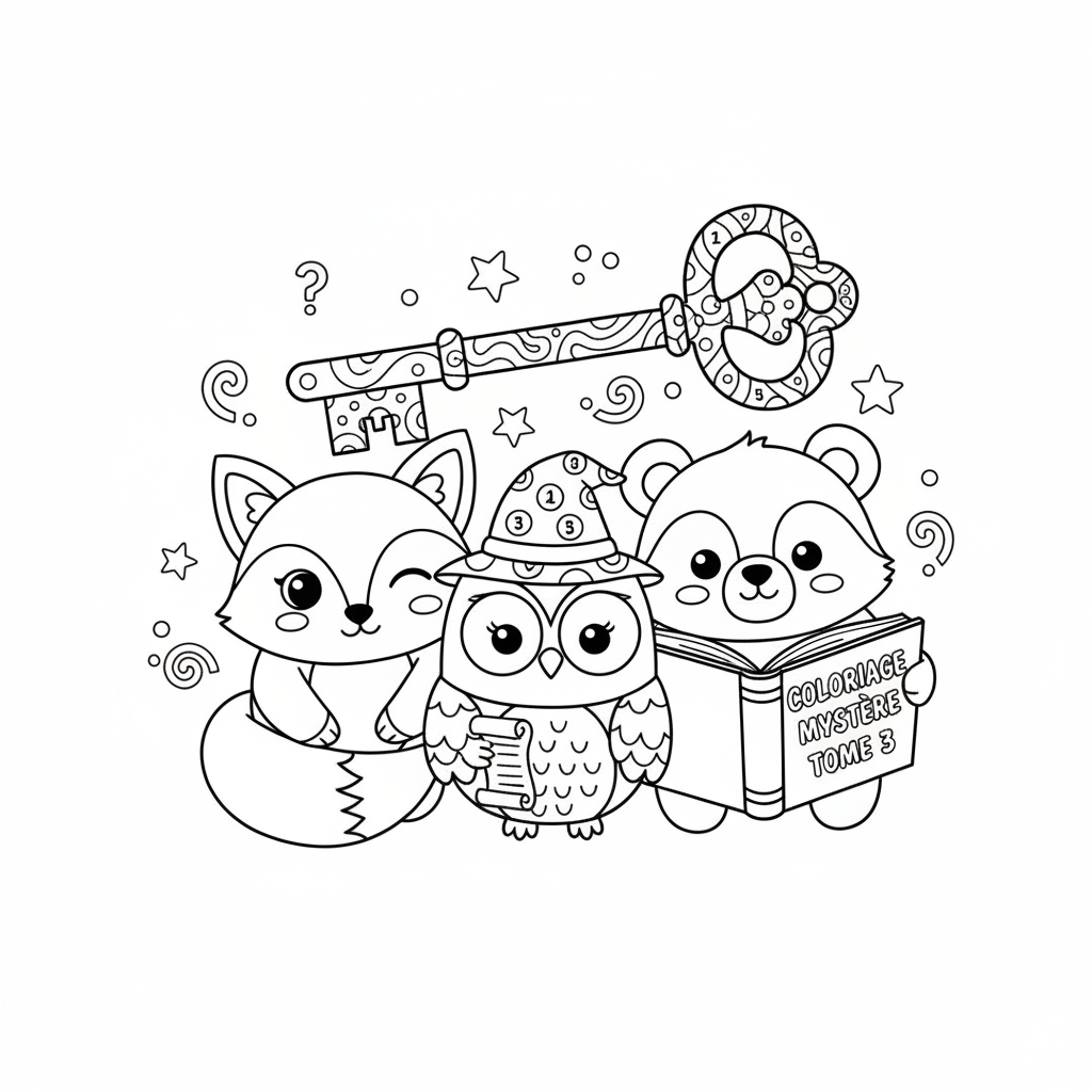 Coloriage coloriage mystere tome 3 4