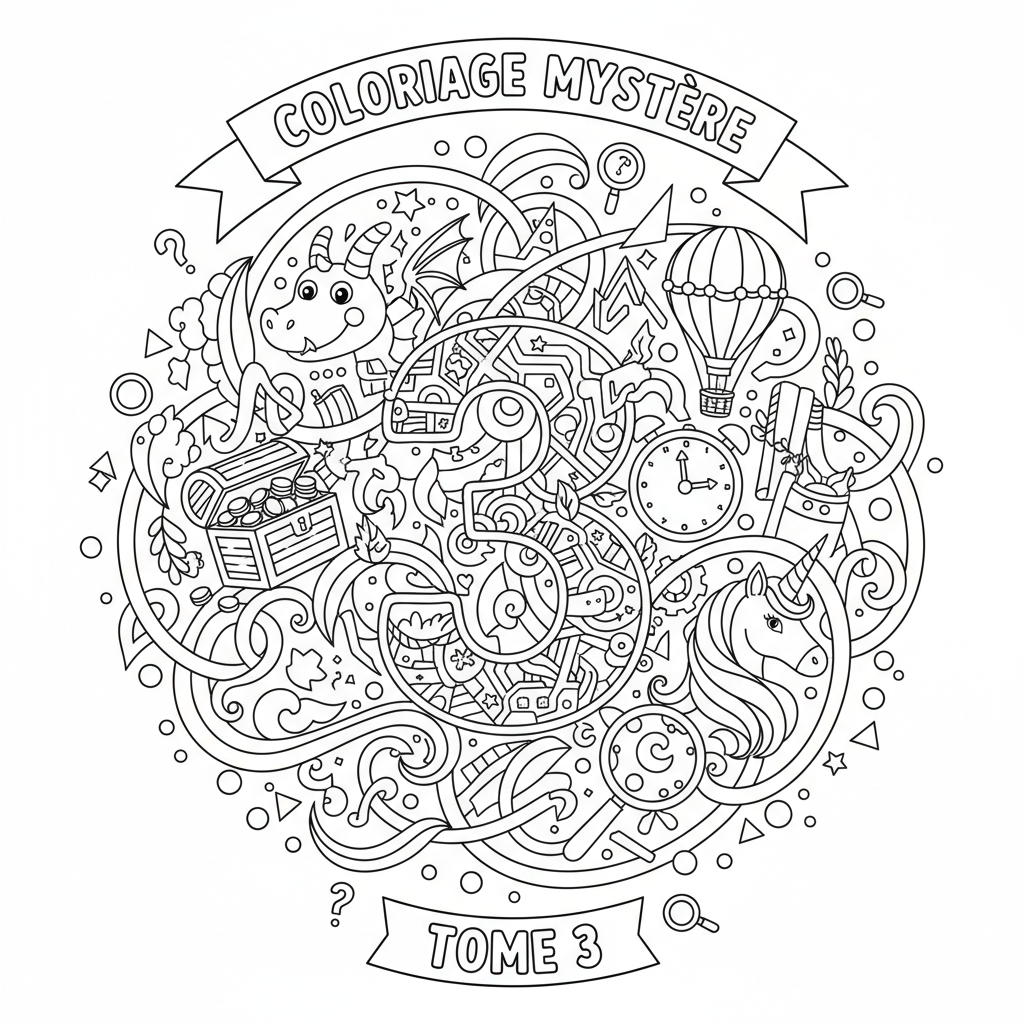 Coloriage coloriage mystere tome 3 5