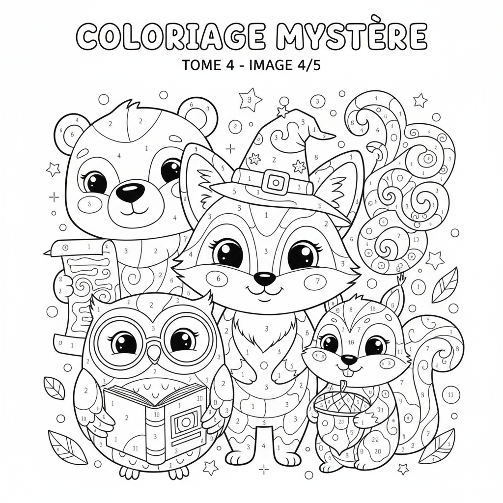 Coloriage coloriage mystere tome 4 4