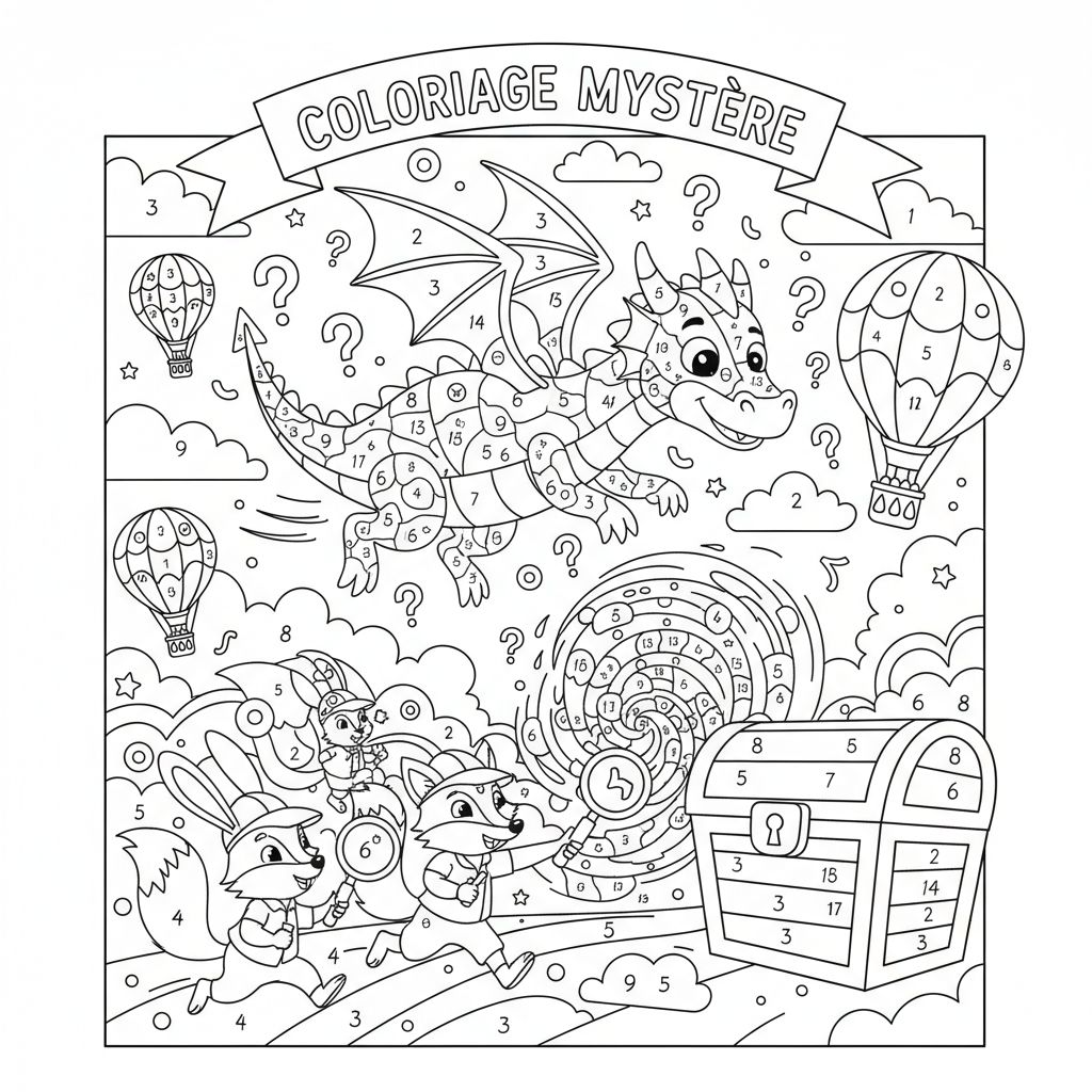 Coloriage coloriage mysteres 5