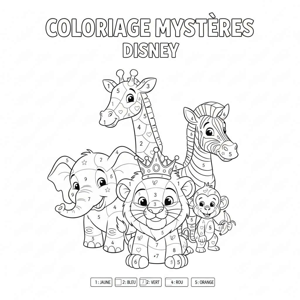 Coloriage coloriage mystères disney 4