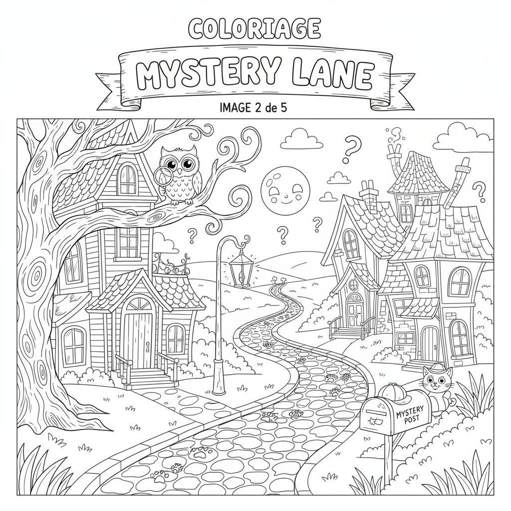 Coloriage coloriage mystery lane 2