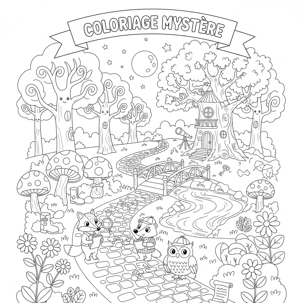 Coloriage coloriage mystery lane 3