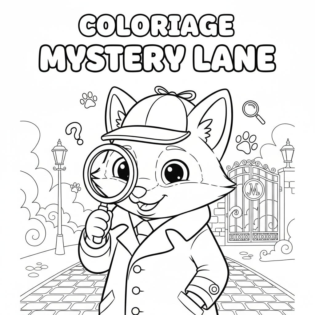 Coloriage coloriage mystery lane 4
