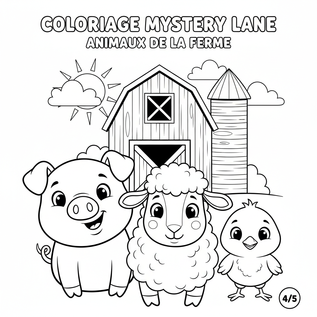 Coloriage coloriage mystery lane à imprimer 4
