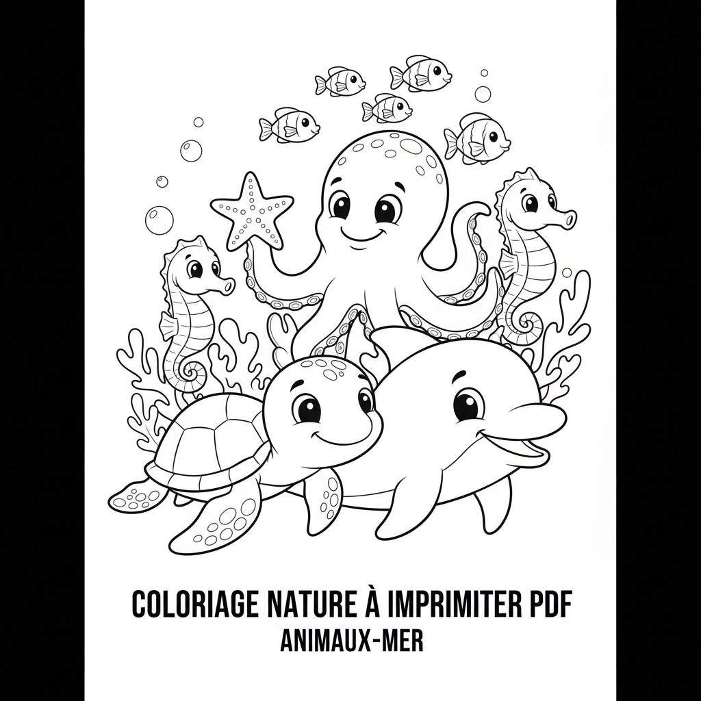 Coloriage coloriage nature à imprimer pdf 4