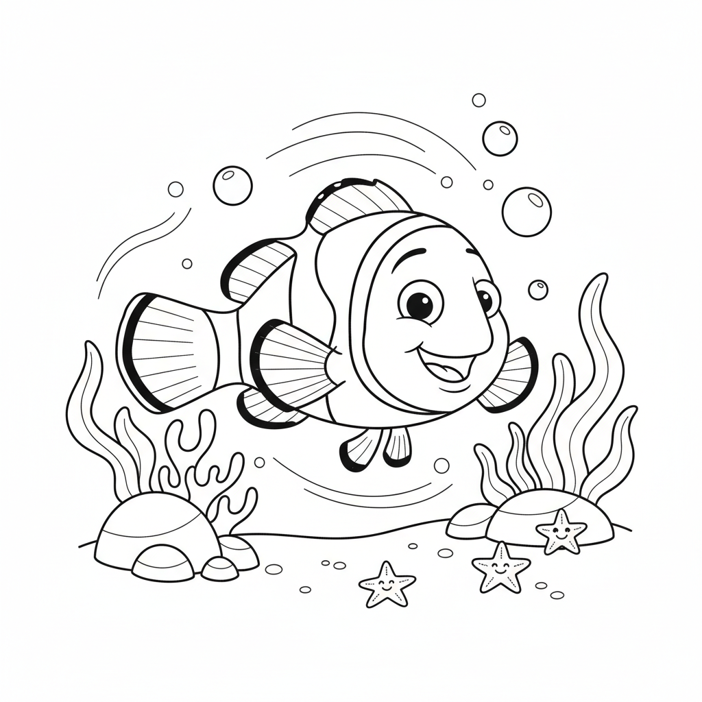 Coloriage coloriage nemo 5