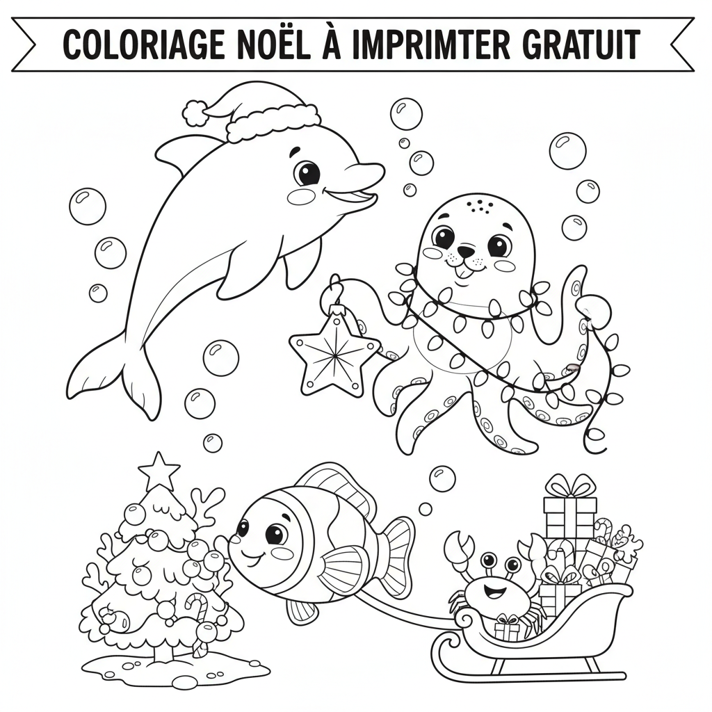 Coloriage coloriage noel à imprimer gratuit 4