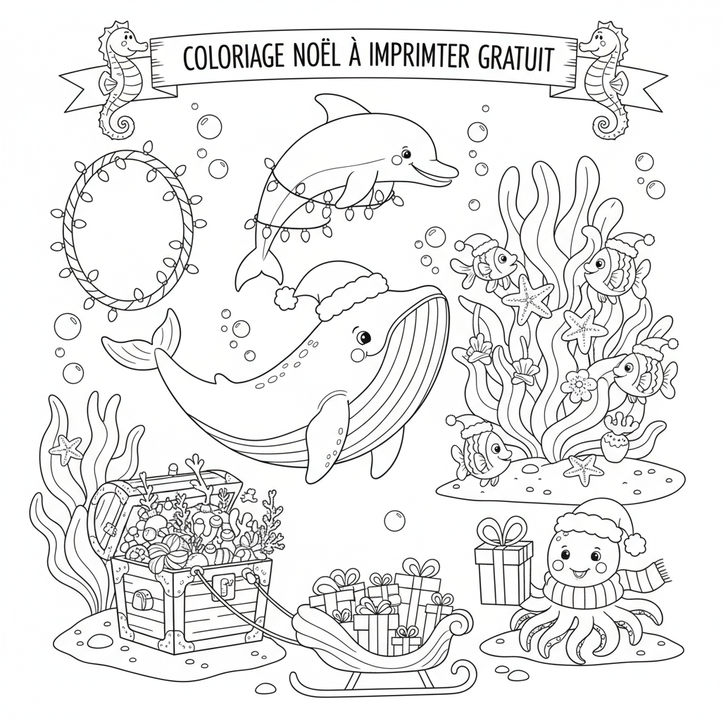 Coloriage coloriage noël à imprimer gratuit 2