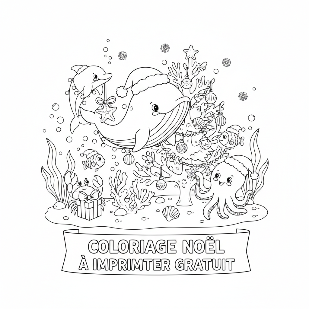 Coloriage coloriage noël à imprimer gratuit 3