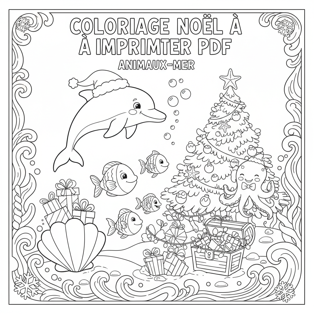 Coloriage coloriage noël à imprimer pdf 5