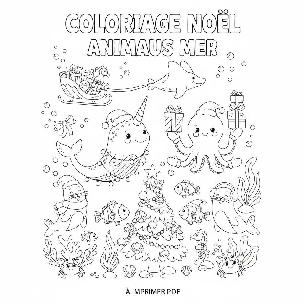 Coloriage coloriage noel à imprimer pdf 2