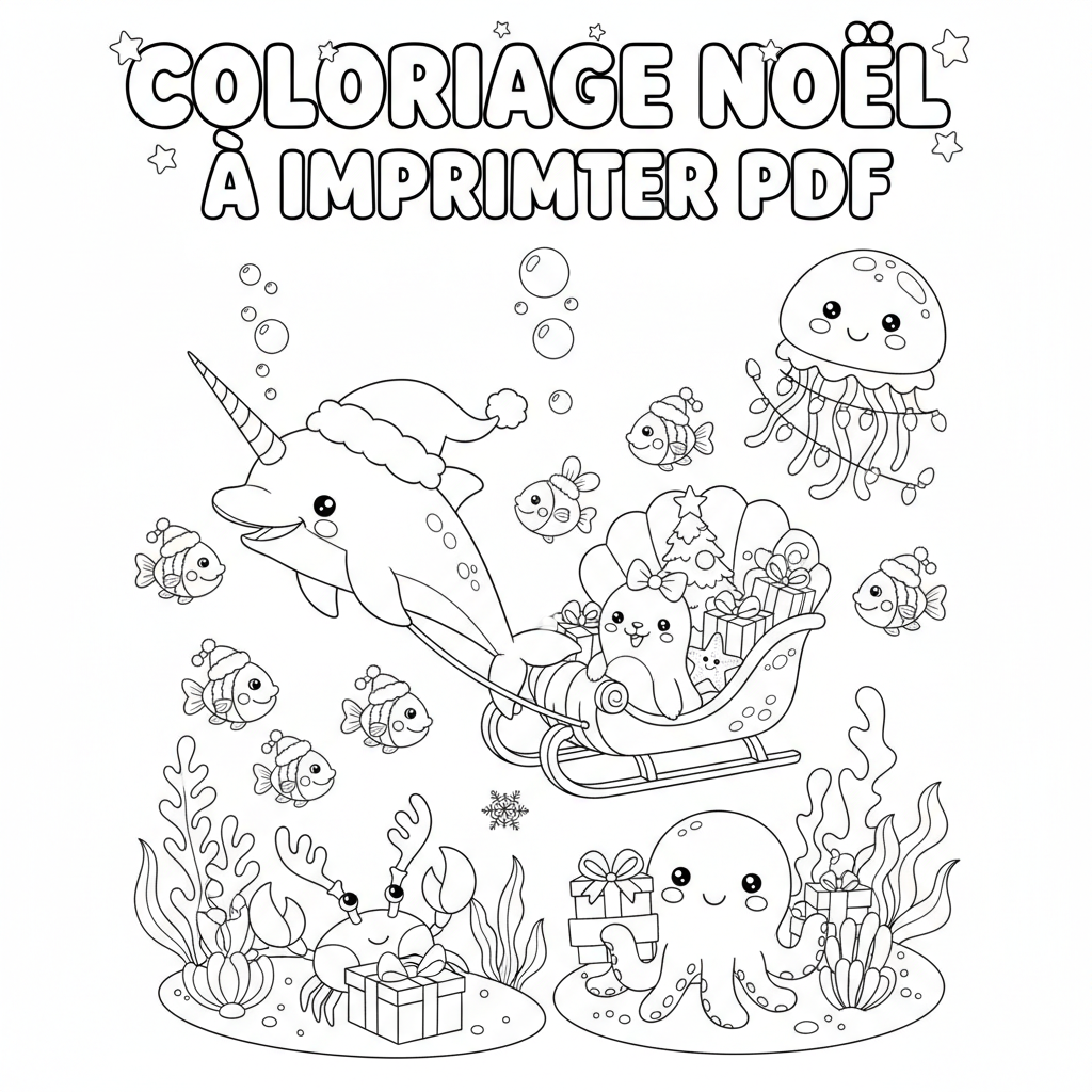 Coloriage coloriage noel à imprimer pdf 4
