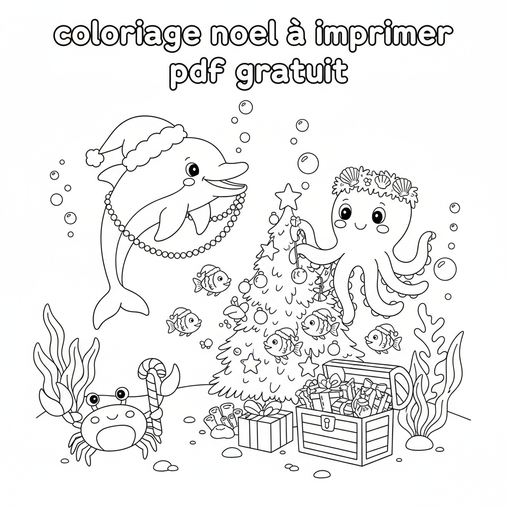 Coloriage coloriage noel à imprimer pdf gratuit 3