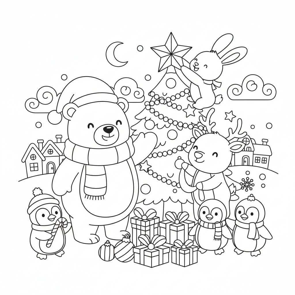 Coloriage Coloriage Noël Disney Gratuit à Imprimer