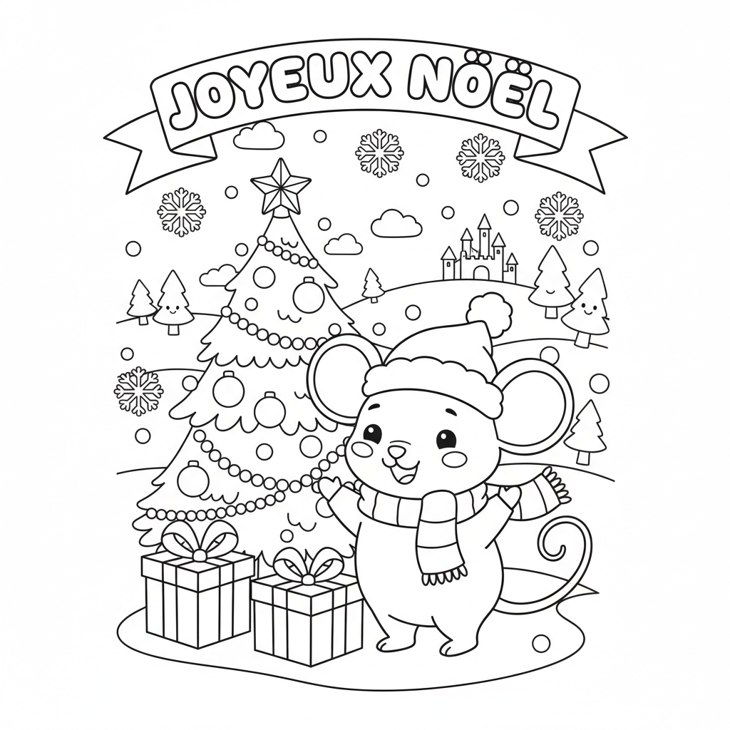 Coloriage coloriage noel disney 3