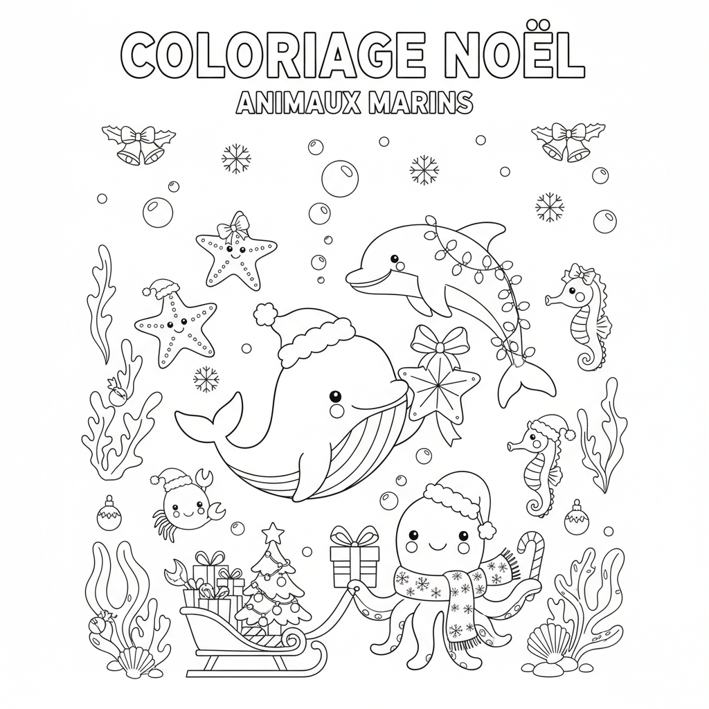 Coloriage coloriage noel imprimer gratuit 2