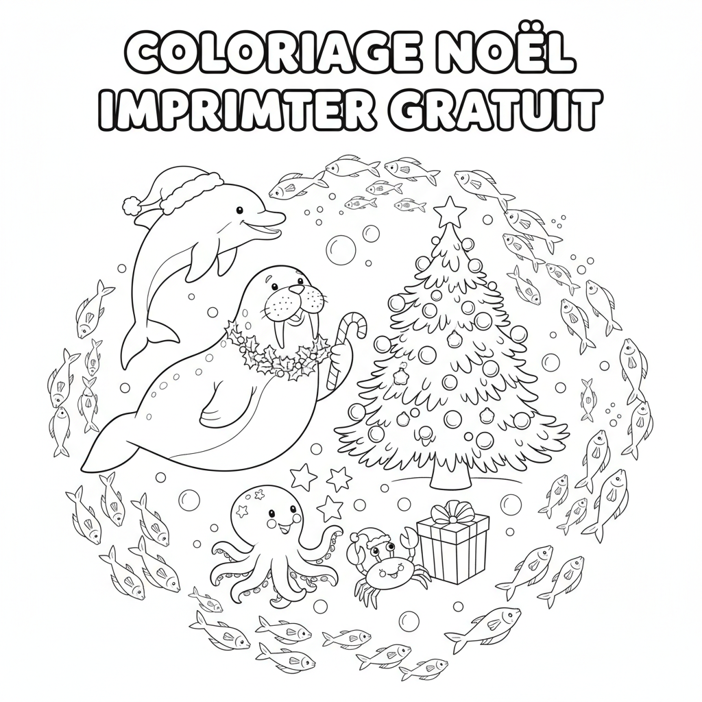 Coloriage coloriage noel imprimer gratuit 5