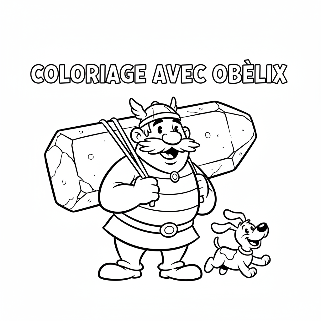 Coloriage Coloriage Obelix Gratuit à Imprimer