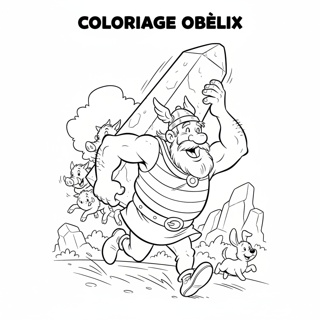 Coloriage coloriage obelix 5