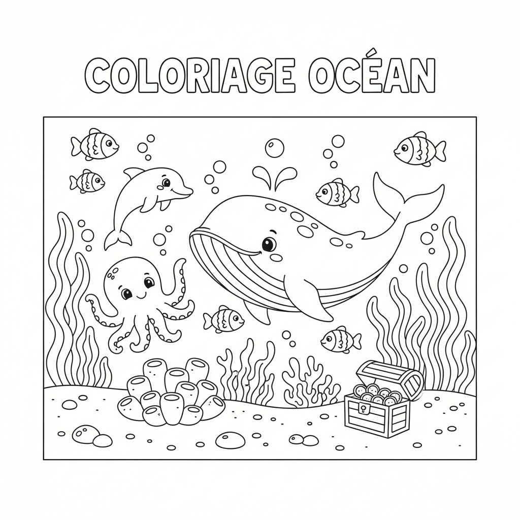 Coloriage coloriage océan 3