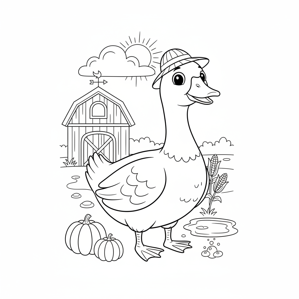 Coloriage coloriage oie 2